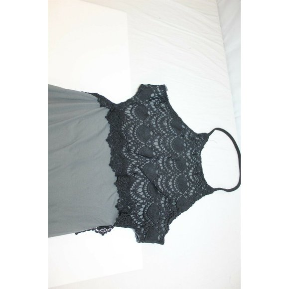 Black Mermaid Dress Sheath Retro Floral Lace Long Dress Medium - Picture 4 of 6